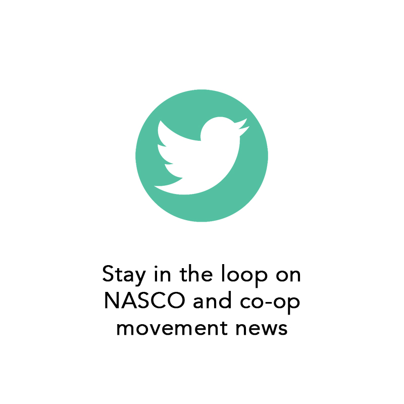 Follow us on Twitter for NASCO and co-op movement news