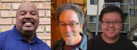 Three headshots of Ronald Nelson, David Sparer, and Lana Wong. 