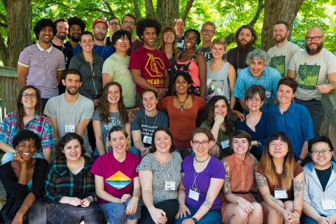 The members of all three NASCO Family boards at a strategic planning retreat in 2016.